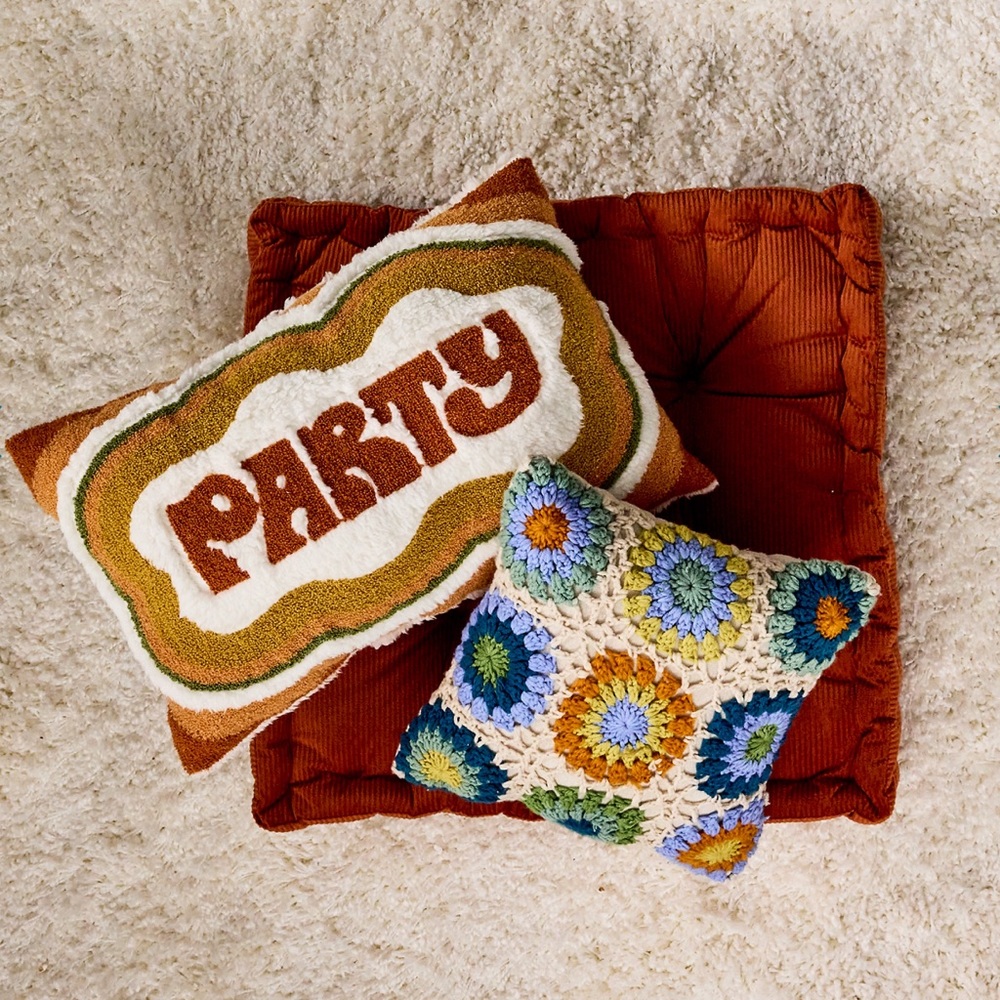 Reversable Gold Party Study Pillow